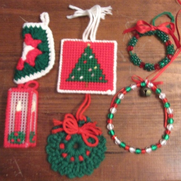 Christmas Ornaments Handmade, Embroidered, Lace & Crochet Decorations - Picture 3 of 9